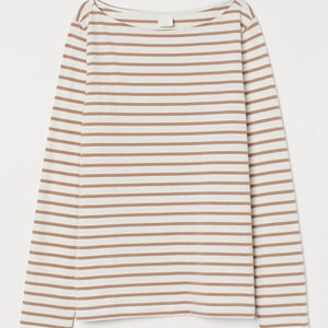 NWT H&M Striped Boat-neck Top
